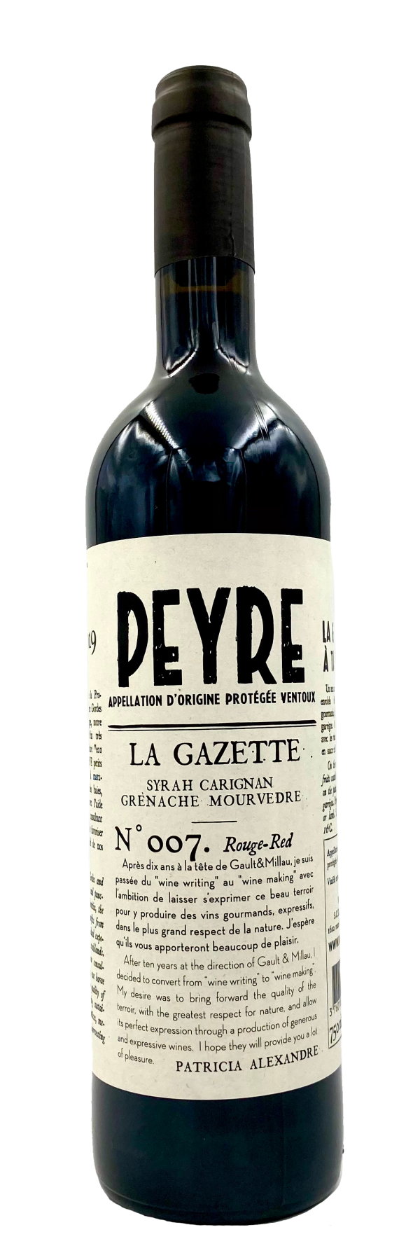 Ventoux Rouge ‘La Gazette’ – Grenache Noir, Syrah & Carignan