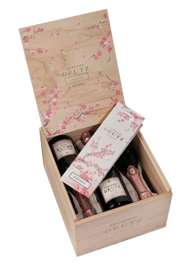 Deutz Rosé Sakura Limited Edition in Wooden Case